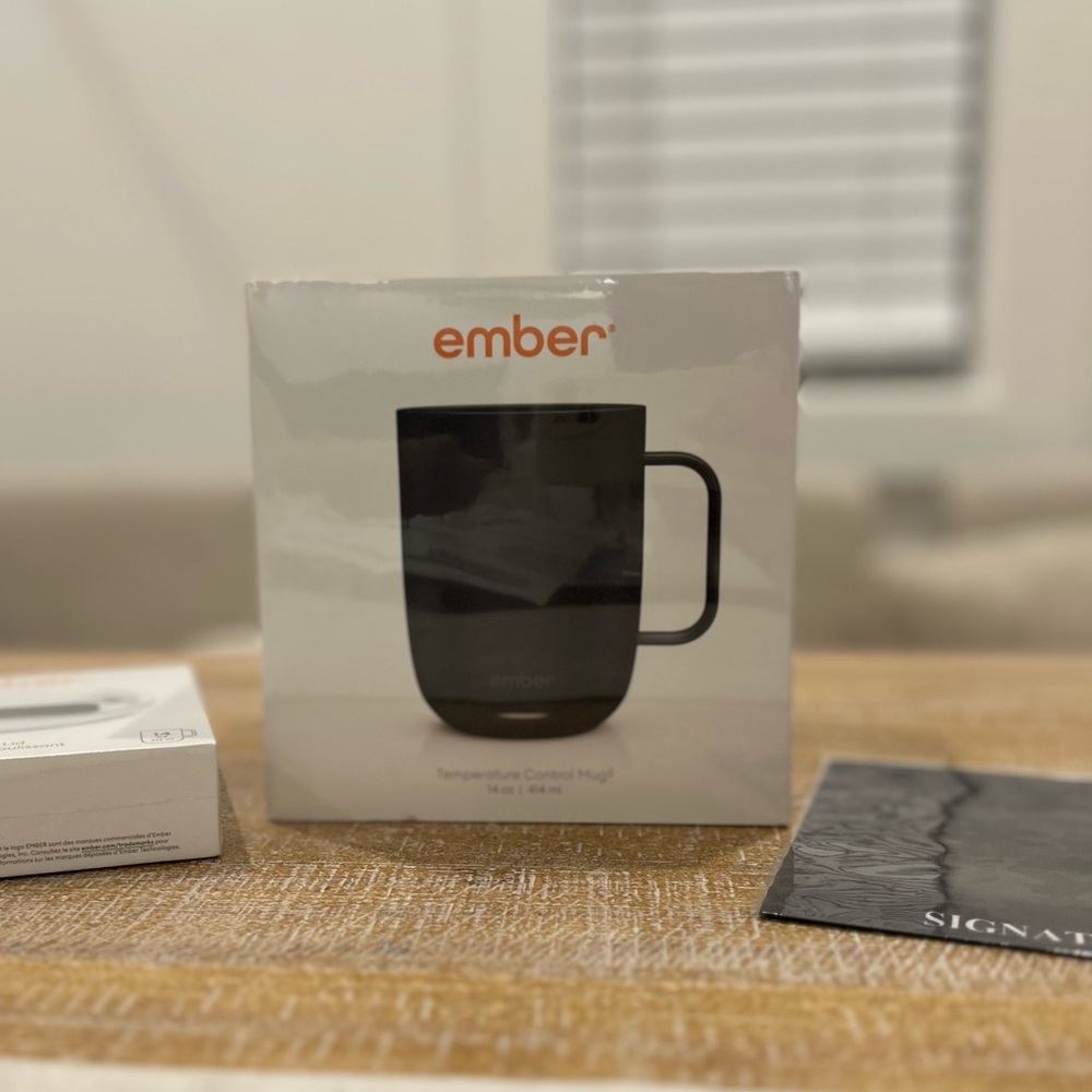 Ember Black Temperature Control Mug + Lid